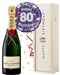 80th Birthday Champagne and Balloon Gift