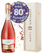 80th Birthday Rose Sparkling Wine and Balloon Gift