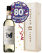 80th Birthday White Wine and Balloon Gift