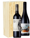 Australian Red Two Bottle Wine Gift in Wooden Box