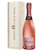 Ayala Rose Champagne Single Bottle Christmas Gift In Wooden Box
