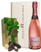 Ayala Rose Christmas Champagne and Chocolates Gift Box