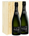 Ayala Two Bottle Champagne Gift in Wooden Box