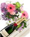 Champagne And Flowers Birthday Gift