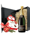 Champagne And Snowman Chocolates Gift 