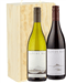 Cloudy Bay Sauvignon Blanc And Pinot Noir Two Bottle Wine Gift in Wooden Box