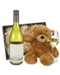 Cloudy Bay Sauvignon Blanc Wine and Teddy Bear Gift Basket
