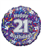 Happy 21st Birthday Helium Balloon Gift