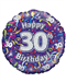 Happy 30th Birthday Helium Balloon Gift