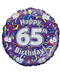 Happy 65th Birthday Helium Balloon Gift