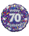 Happy 70th Birthday Helium Balloon Gift