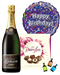 Happy Birthday Champagne And Chocolates Gift