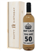 Keep Calm You Are 50 Rose Wine Birthday Gift