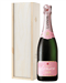 Lanson Rose Champagne Gift in Wooden Box
