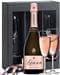 Lanson Rose Champagne Gift Set with Glasses