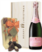 Lanson Rose Christmas Champagne and Chocolates Gift Box