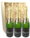 Lanson Three Bottle Champagne Gift in Wooden Box