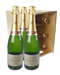 Laurent Perrier Champagne Six Bottle Wooden Crate