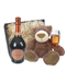 Laurent Perrier Rose Champagne and Teddy Bear Gift Basket