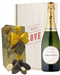 Laurent Perrier Valentines Champagne and Chocolates Gift Box