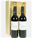 Le Jongleur Red Wine Two Bottle Wine Gift in Wooden Box