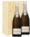 Louis Roederer Two Bottle Champagne Gift in Wooden Box
