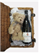 M Chapoutier La Bernardine Chateauneuf-du-pape Wine and Teddy Bear Gift Basket