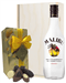 Malibu And Chocolates Gift Set in Wooden Box