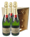 Moet & Chandon Champagne Six Bottle Wooden Crate