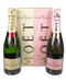 Moet And Chandon Champagne Two Bottle Gift Box Moet And Moet Rose