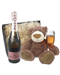 Moet & Chandon Rose Champagne and Teddy Bear Gift Basket