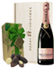 Moet & Chandon Rose Christmas Champagne and Chocolates Gift Box