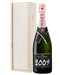Moet & Chandon Vintage Rose Champagne Gift in Wooden Box