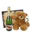 Mumm Champagne and Teddy Bear Gift Basket