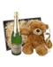Perrier Jouet Champagne and Teddy Bear Gift Basket
