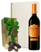 Rioja Reserva Red Wine and Chocolates Gift Set in Wooden Box