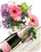 Rose Champagne And Flowers Congratulations Gift