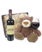 Rupert & Rothschild Classique Wine and Teddy Bear Gift Basket