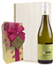 Sauvignon Blanc Wine and Chocolates Gift Set in Wooden Box