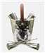 Silver Plated Wine Cooler and Flutes