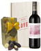 South African Red Wine Valentines Wine and Chocolate Gift Box