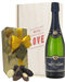 Taittinger Prelude Valentines Champagne and Chocolates Gift Box