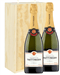 Taittinger Two Bottle Champagne Gift in Wooden Box