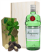 Tanqueray Gin And Chocolates Gift Set in Wooden Box