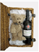 Taylors Chip Dry White Port and Teddy Bear Gift Basket
