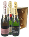 The Moet Collection Champagne Six Bottle Wooden Crate