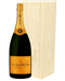 Veuve Clicquot Champagne Magnum 150cl in Wooden Gift Box