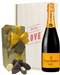 Veuve Clicquot Valentines Champagne and Chocolates Gift Box