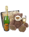 Veuve Clicquot Vintage Champagne and Teddy Bear Gift Basket