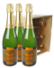 Veuve Clicquot Vintage Champagne Six Bottle Wooden Crate